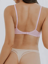 Unlined See Through 1/2 Cup Mesh Demi Shelf Underwired Bra